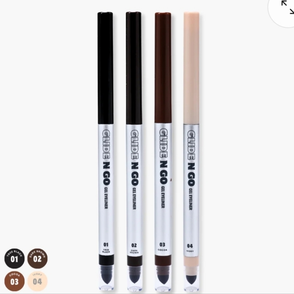 Gel Eyeliner - Black, Brown, Cream